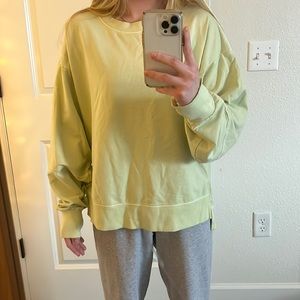 pastel green long sleeve shirt